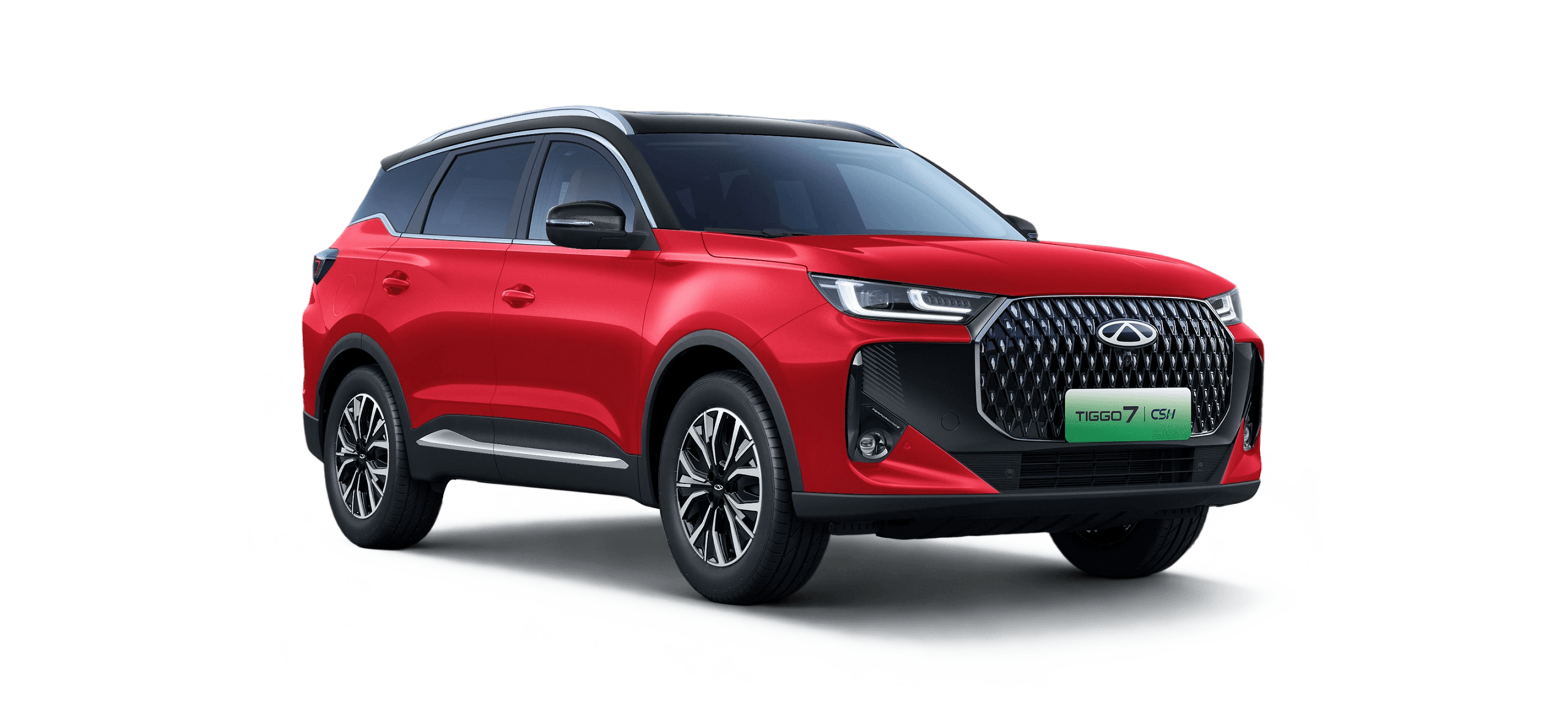 Chery Tiggo 7 CSH edition in Chery Red with Black Roof